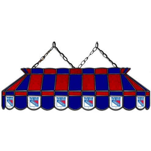New York Rangers 40&quot; Stained Glass Billiard Lamp