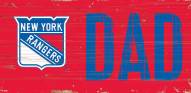 New York Rangers 6" x 12" Dad Sign
