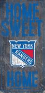 New York Rangers 6" x 12" Home Sweet Home Sign