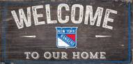 New York Rangers 6" x 12" Welcome Sign