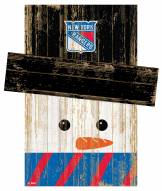 New York Rangers 6" x 5" Snowman Head