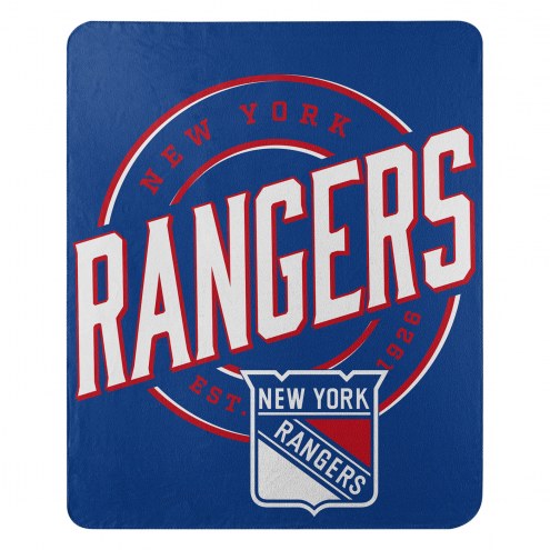 New York Rangers Campaign Fleece Throw Blanket