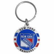 New York Rangers Carved Metal Key Chain