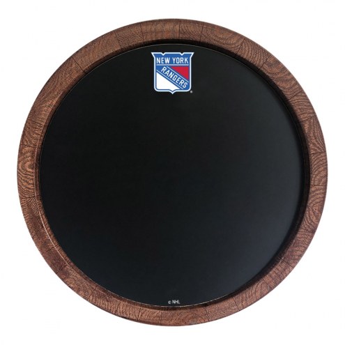 New York Rangers Chalkboard &quot;&quot;Faux&quot;&quot; Barrel Top Sign