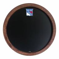 New York Rangers Chalkboard ""Faux"" Barrel Top Sign