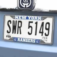 New York Rangers Chrome Metal License Plate Frame
