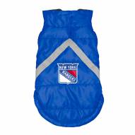 New York Rangers Dog Puffer Vest