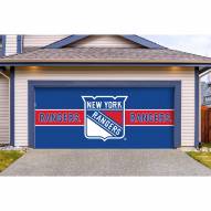 New York Rangers Double Garage Door Cover