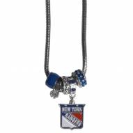 New York Rangers Euro Bead Necklace