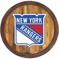 New York Rangers "Faux" Barrel Top Sign