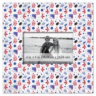 New York Rangers Floral Pattern 10" x 10" Picture Frame