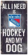 New York Rangers Hockey & My Dog Sign