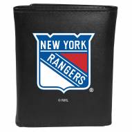 New York Rangers Large Logo Leather Tri-fold Wallet