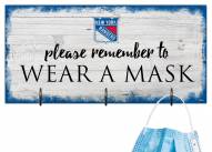 New York Rangers Please Wear Your Mask Sign