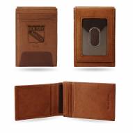 New York Rangers Premium Leather Front Pocket Wallet