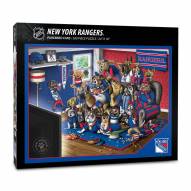 New York Rangers Purebred Fans "A Real Nailbiter" 500 Piece Puzzle