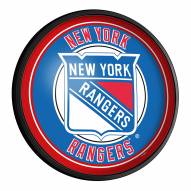 New York Rangers Round Slimline Lighted Wall Sign
