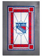 New York Rangers Stained Glass with Frame