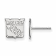 New York Rangers Sterling Silver Extra Small Post Earrings