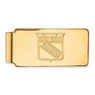 New York Rangers Sterling Silver Gold Plated Money Clip