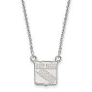 New York Rangers Sterling Silver Small Pendant Necklace