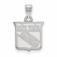 New York Rangers Sterling Silver Small Pendant