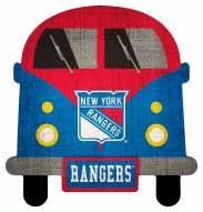 New York Rangers Team Bus Sign