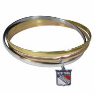 New York Rangers Tri-color Bangle Bracelet