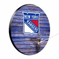 New York Rangers Weathered Design Hook & Ring Game