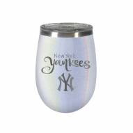 New York Yankees 10 oz. Opal Blush Wine Tumbler