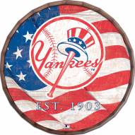 New York Yankees 16" Flag Barrel Top