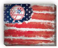 New York Yankees 16" x 20" Flag Canvas Print