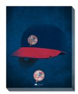 New York Yankees 16" x 20" Ghost Helmet Canvas Print