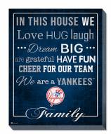 New York Yankees 16" x 20" In This House Canvas Print