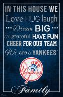 New York Yankees 17" x 26" In This House Sign