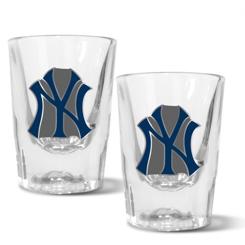 New York Yankees 2 oz. Prism Shot Glass Set