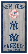 New York Yankees 6" x 12" Heritage Sign