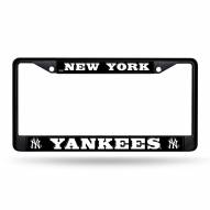 New York Yankees Black Metal License Plate Frame