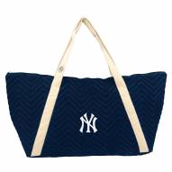 New York Yankees Chevron Stitch Weekender Bag
