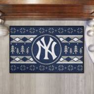 New York Yankees Christmas Sweater Starter Rug