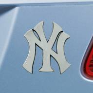 New York Yankees Chrome Metal Car Emblem