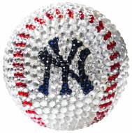 New York Yankees Swarovski Crystal Baseball
