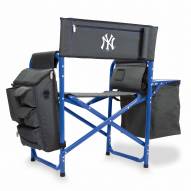 New York Yankees Gray/Blue Fusion Folding Chair