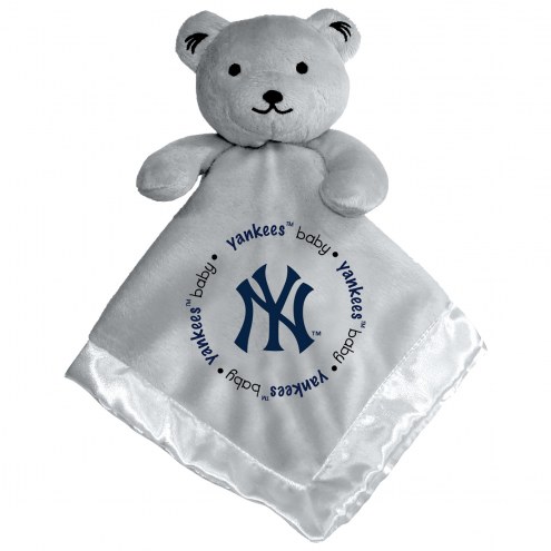 New York Yankees Gray Infant Bear Security Blanket