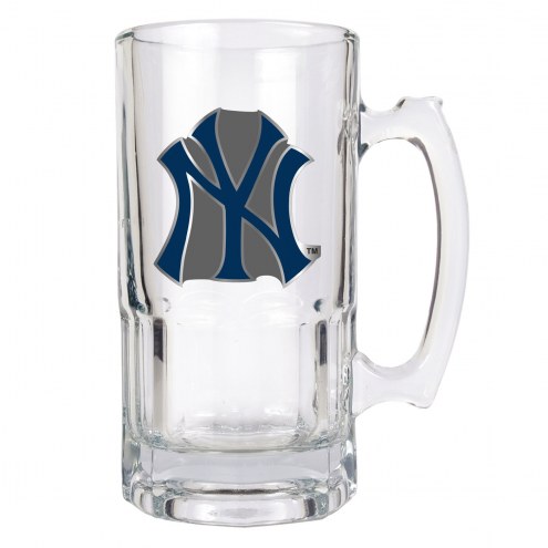New York Yankees MLB 1 Liter Glass Macho Mug