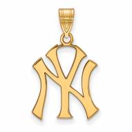 New York Yankees 14k Yellow Gold Large Pendant