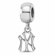 New York Yankees Sterling Silver Extra Small Bead Charm