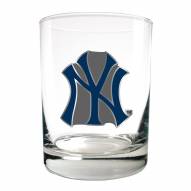 New York Yankees MLB 2-Piece 14 Oz. Rocks Glass Set
