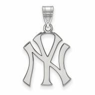 New York Yankees Sterling Silver Large Pendant