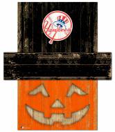 New York Yankees Pumpkin Head Sign
